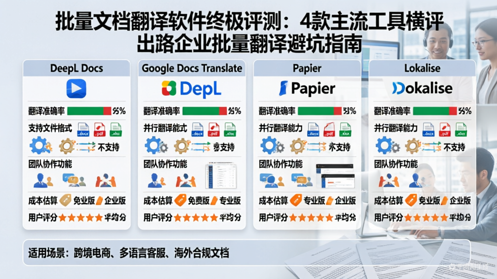 批量文档翻译软件终极评测：4款主流工具横评 出海企业批量翻译避坑指南